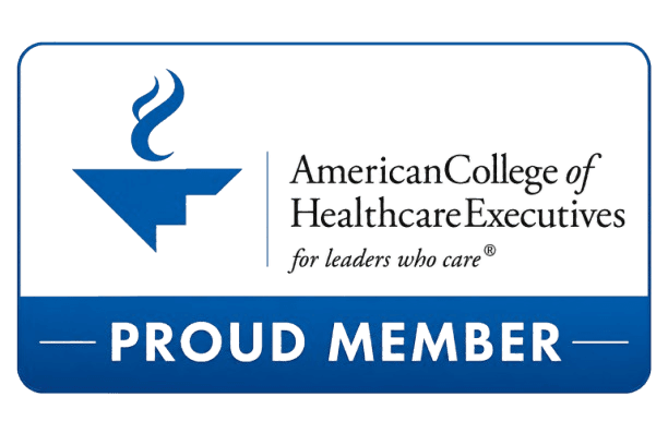 American College of Healthcare Executives Proud Member Badge